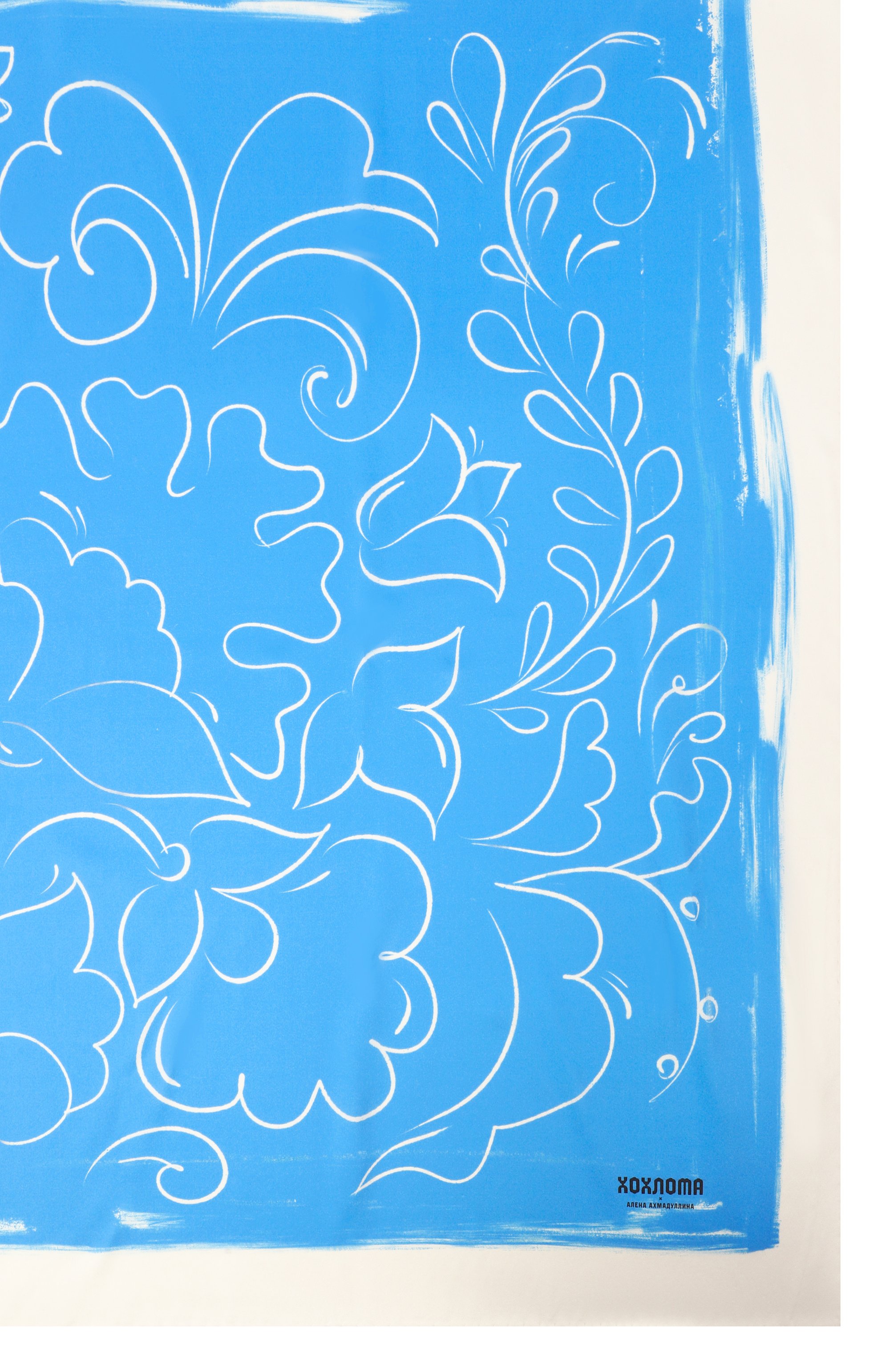 Шелковый платок ХОХЛОМА Х АЛЕНА АХМАДУЛЛИНА, арт. WTA2242, фото 4