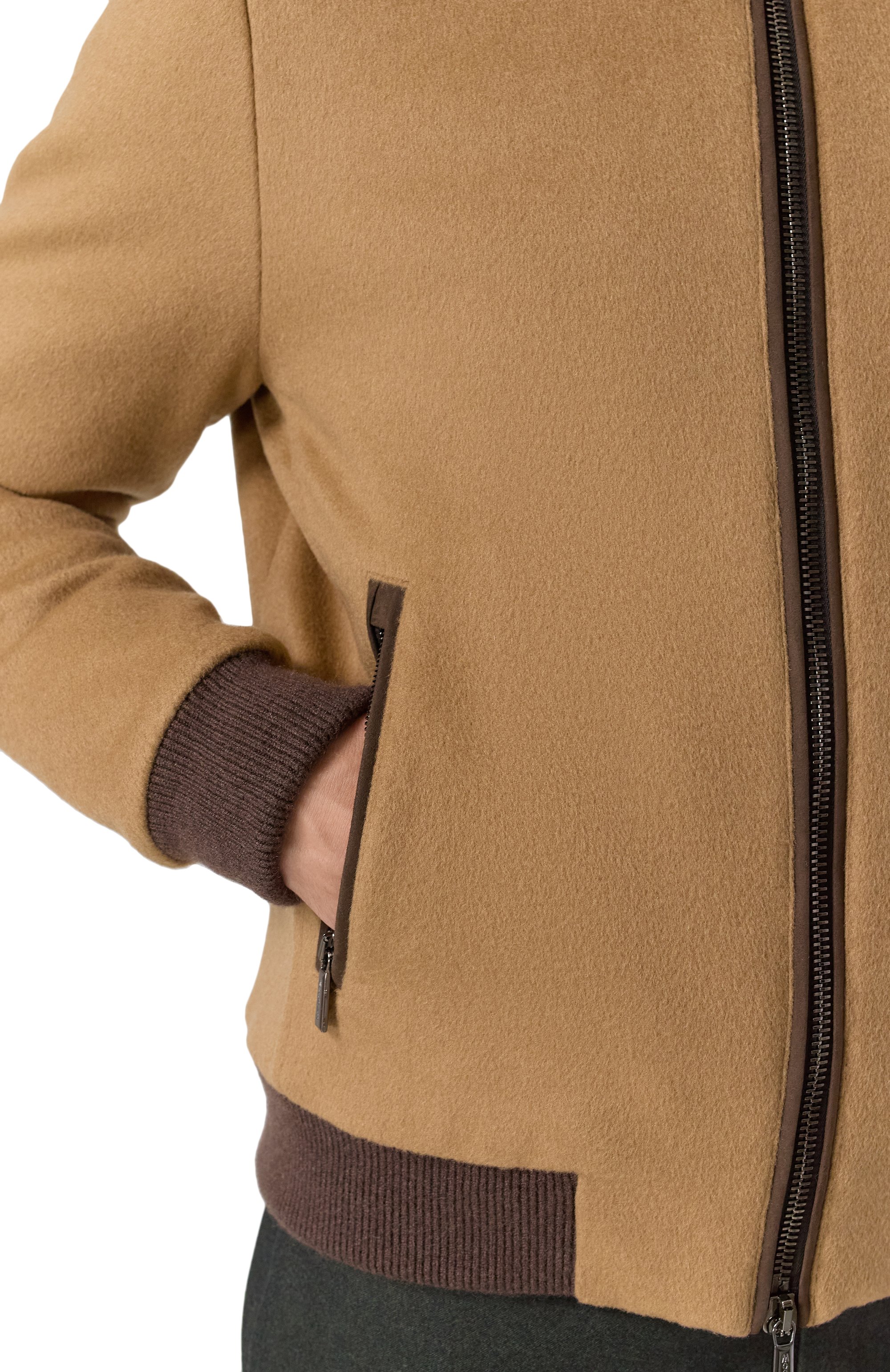 Бомбер из шерсти и кашемира bellati-le MOORER, арт. BELLATI/LE, фото 5