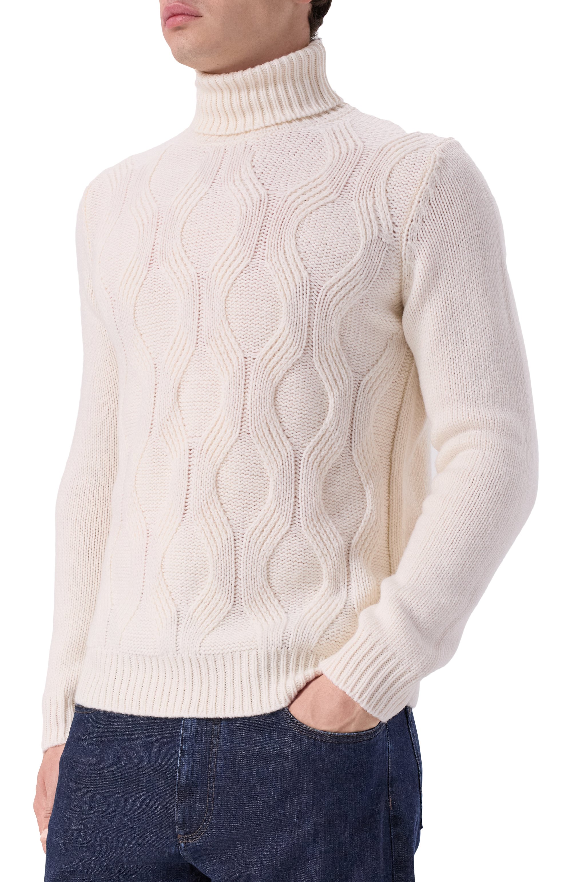 Свитер из шерсти и кашемира MOORER, арт. T0DI-WST, фото 3