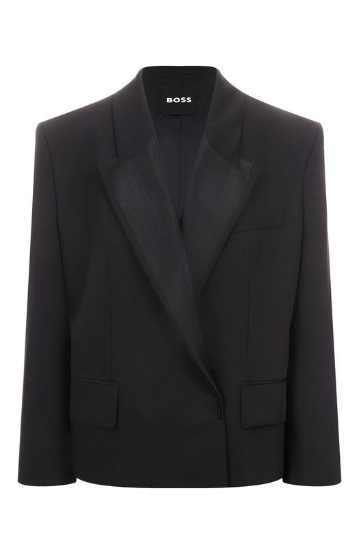 Шерстяной жакет BOSS 50548304 Чёрный 50548304