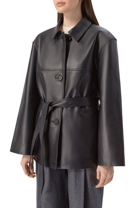 Кожаная куртка Noble&Brulee NB642/130226/1 Чёрный  NB642/130226/1 Фото 3