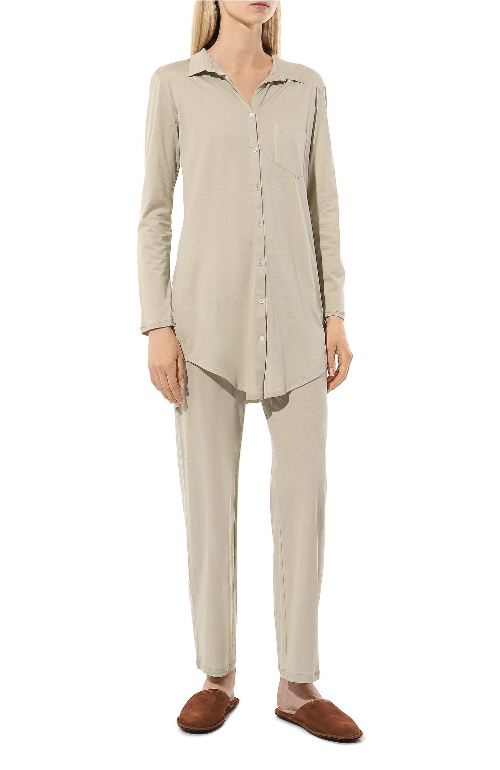 Хлопковая рубашка HANRO, арт. 077958, фото 2