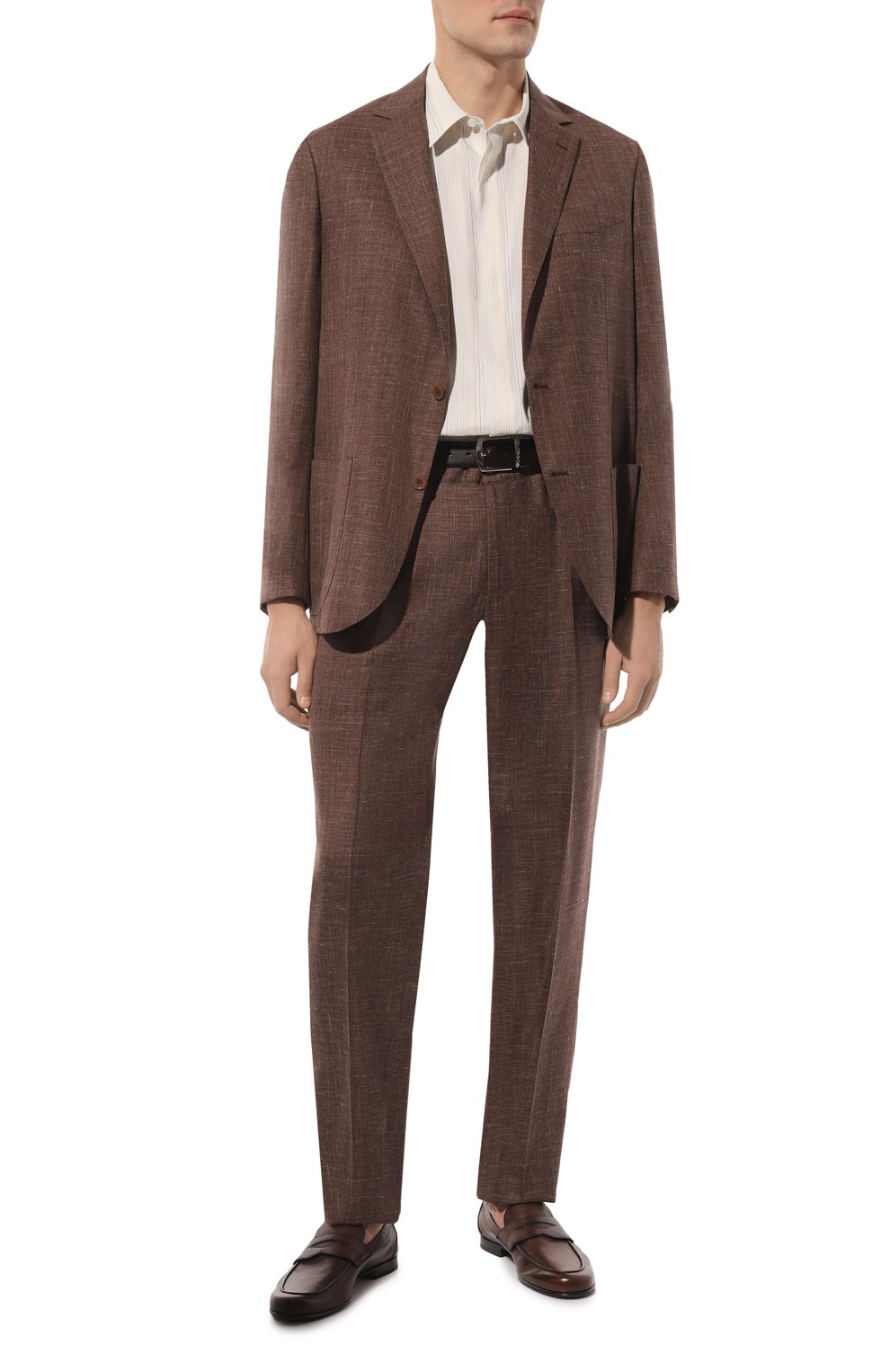 Рубашка изо льна и шелка ZEGNA, арт. UDX45A7/SCP7, фото 2