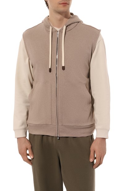 Хлопковый жилет MARCO PESCAROLO бежевого цвета по цене 56950 руб., арт. AMAX/47Y05, фото 3 Хлопковый жилет MARCO PESCAROLO, арт. AMAX/47Y05, фото 3