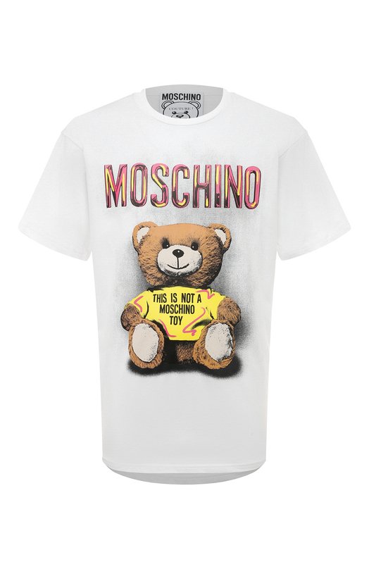 

Хлопковая футболка Moschino, Белый