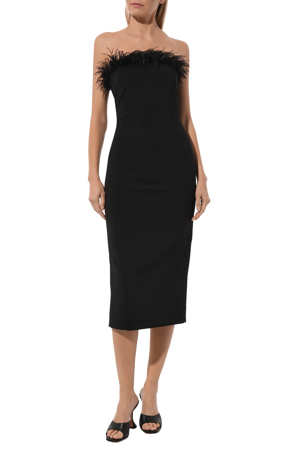 Платье с отделкой перьями PATRIZIA PEPE, арт. 8A1202_A6F5, фото 3