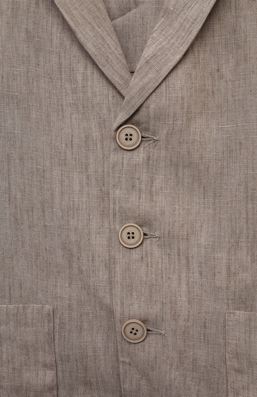 Льняной пиджак IL GUFO, арт. P24GB039L0015/10A-14A, фото 3