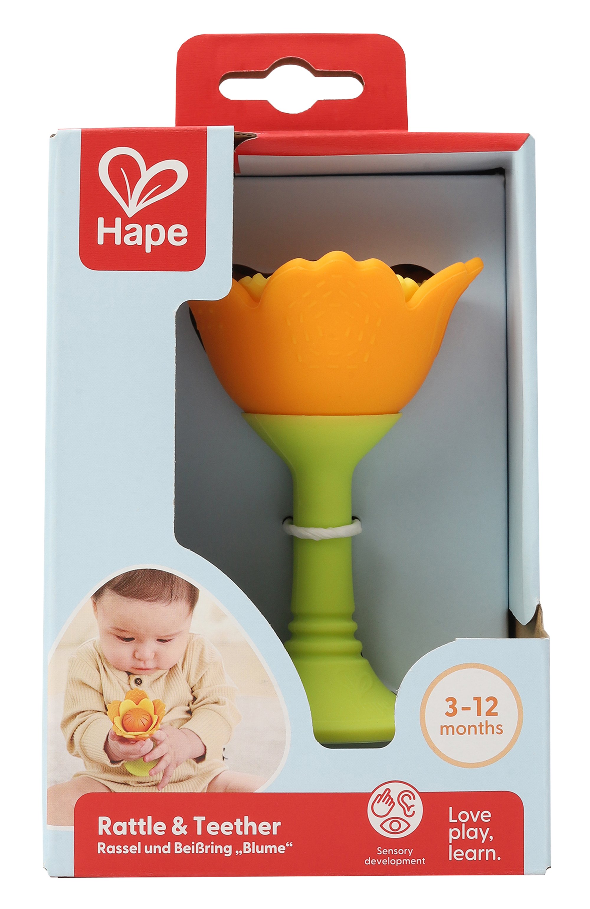 Погремушка-прорезыватель цветок HAPE, арт. E0137_HP, фото 1