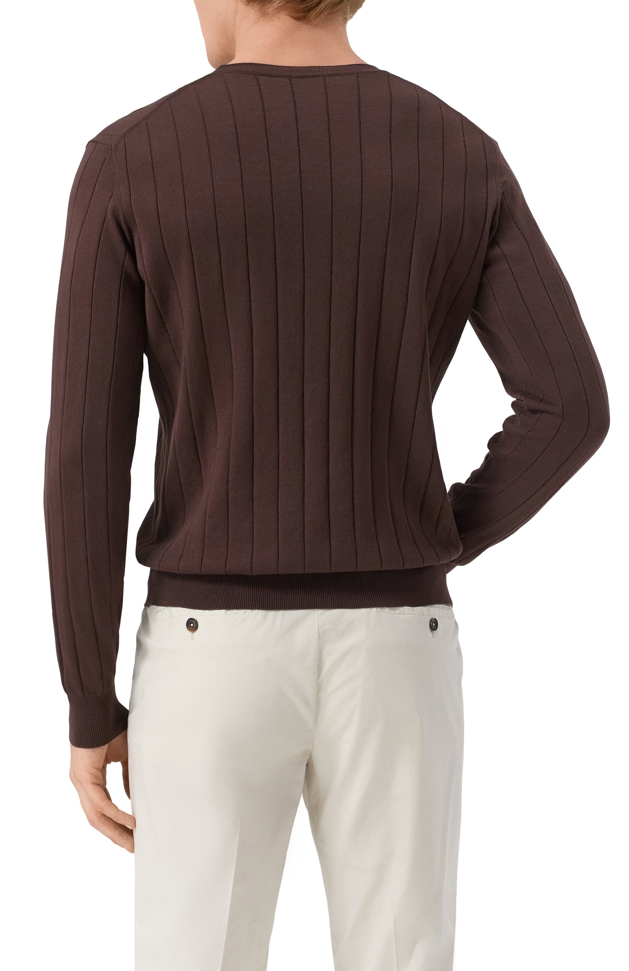 Хлопковый джемпер CORNELIANI, арт. 25M513-2525153, фото 4