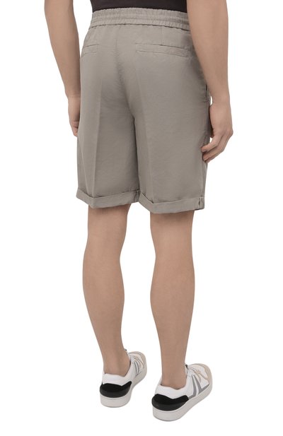 Шорты изо льна и хлопка BRUNELLO CUCINELLI, арт. M291DV0340, фото 4