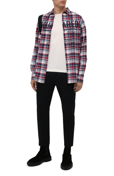 Хлопковая рубашка DSQUARED2 разноцветного цвета по цене 36950 руб., арт. S74DM0535/S53989, фото 2 Хлопковая рубашка DSQUARED2, арт. S74DM0535/S53989, фото 2