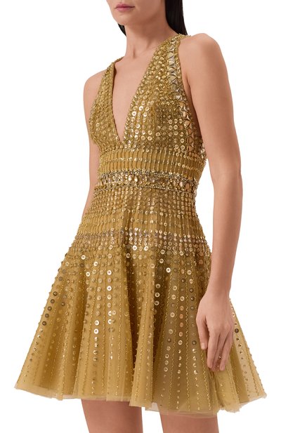 Пл�атье с отделкой бисером и пайетками ZUHAIR MURAD, арт. RDR25006/EMSQ001, фото 3