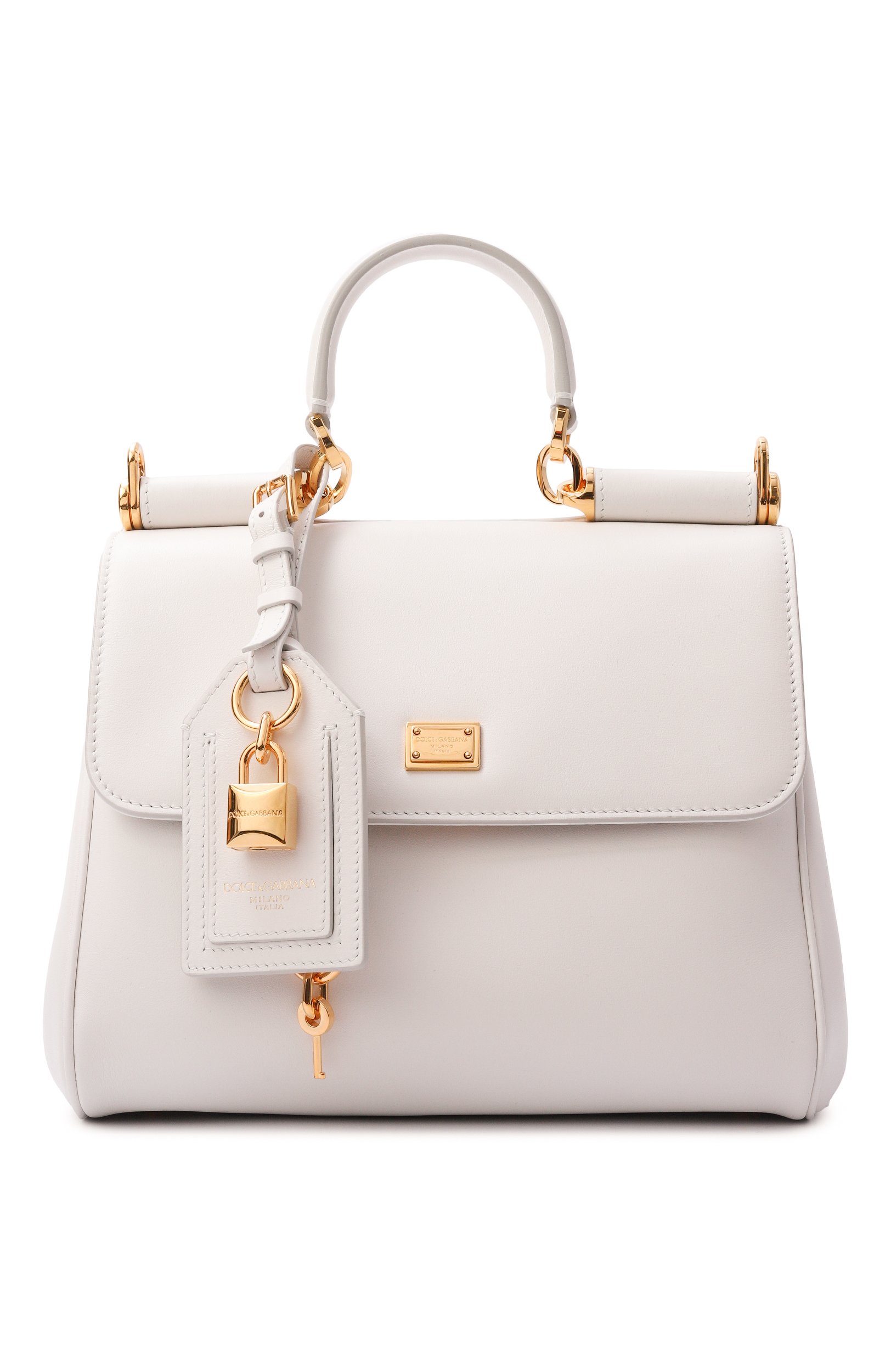 Сумка my sicily DOLCE & GABBANA белого цвета по цене 299500 руб., арт. BB7781/B7321, фото 1 Сумка my sicily DOLCE & GABBANA, арт. BB7781/B7321, фото 1