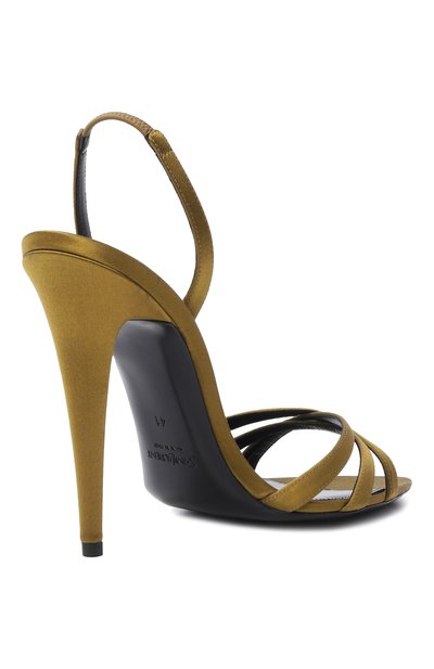 Атласные босоножки kate 110 SAINT LAURENT, арт. 859259/9QNAG, фото 5