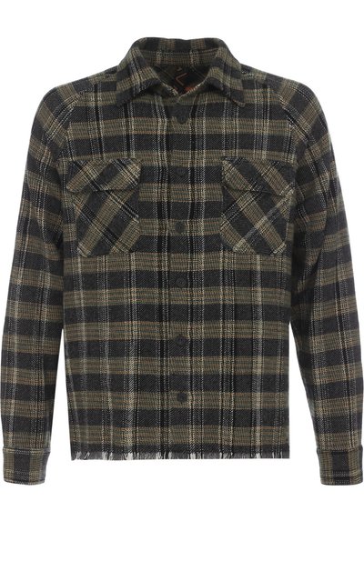 Кашемировая рубашка в клетку с необработанным краем MISSONI, арт. I17.MU.537481, фото 1