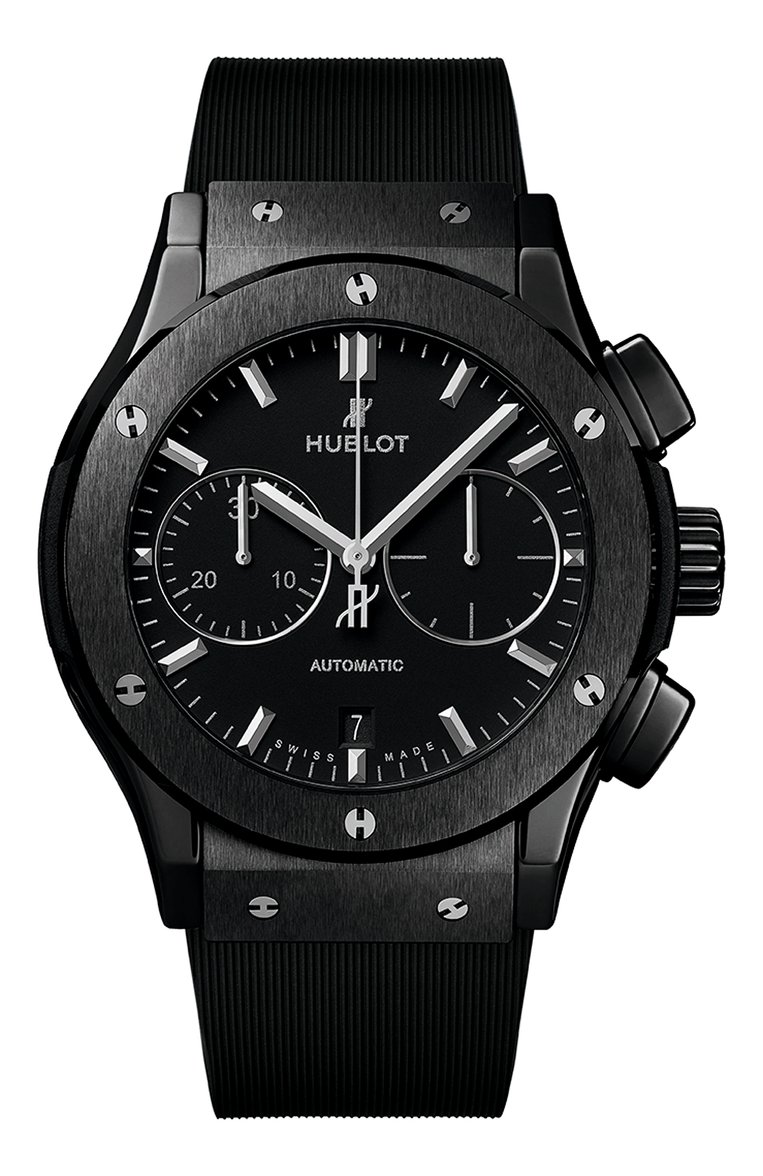 Мужские часы classic fusion chronograph black magic HUBLOT бесцветного цвета, арт. 521.CM.1171.RX | Фото 1 (Механизм: Автомат; Цвет циферблата: Чёрный; Региональные ограничения белый список (Axapta Mercury): Не прост�авлено; Нос: Не проставлено)