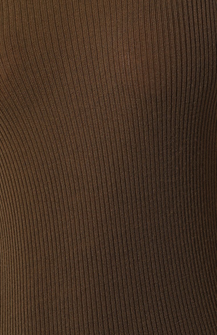 Женское шерстяное платье RICK OWENS коричневого цвета, арт. RP02D3627/RIBM | Фото 5 (Длина Ж (юбки, платья, шорты): Макси; Материал внешний: Шерсть; Женское Кросс-КТ: Платье-одежда; Кросс-КТ: Трикотаж; Случай: Коктейльный; Стили: Минимализм)