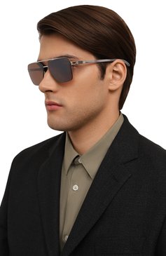 Мужские солнцезащитные очки MYKITA серебряного цвета, арт. BERNIE/459 | Фото 2 (Региональные ограничения белый список (Axapta Mercury): Не проставлено; Нос: Не проставлено; Кросс-КТ: С/з-мужское; Тип очков: С/з; Материал: Металл; Оптика Гендер: оптика-мужское; Очки форма: Авиаторы)