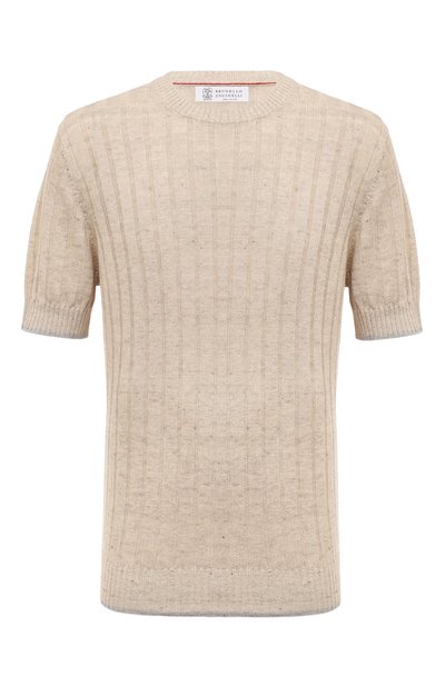 Мужской джемпер изо льна и хлопка BRUNELLO CUCINELLI, арт. M2L70B2273