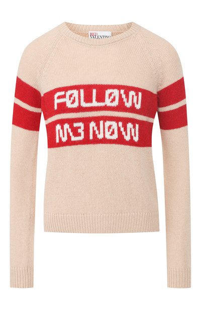 Женский пуловер из смеси шерсти и вискозы REDVALENTINO, арт. RR3KCA01/DTM