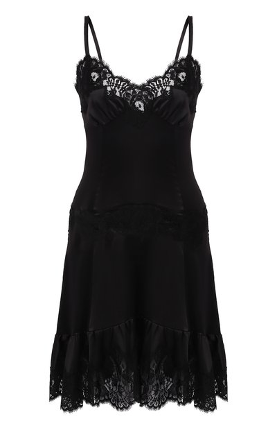 Женское шелковое платье с кружевной отделкой DOLCE & GABBANA, арт. F6B5DT/FURAG