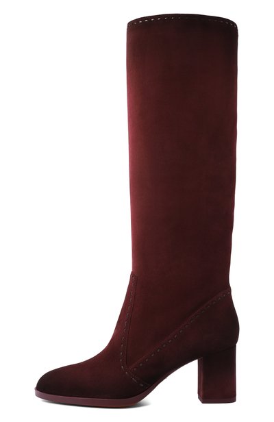 Замшевые сапоги andrea 65 SANTONI бордового цвета по цене 220500 руб., арт. WSDG72382SYRNHHA, фото 4 Замшевые сапоги andrea 65 SANTONI, арт. WSDG72382SYRNHHA, фото 4