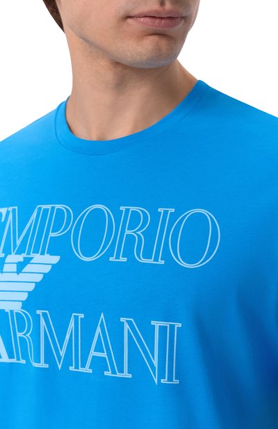 Хлопковая футболка EMPORIO ARMANI, арт. EM000574/AF20434, фото 5