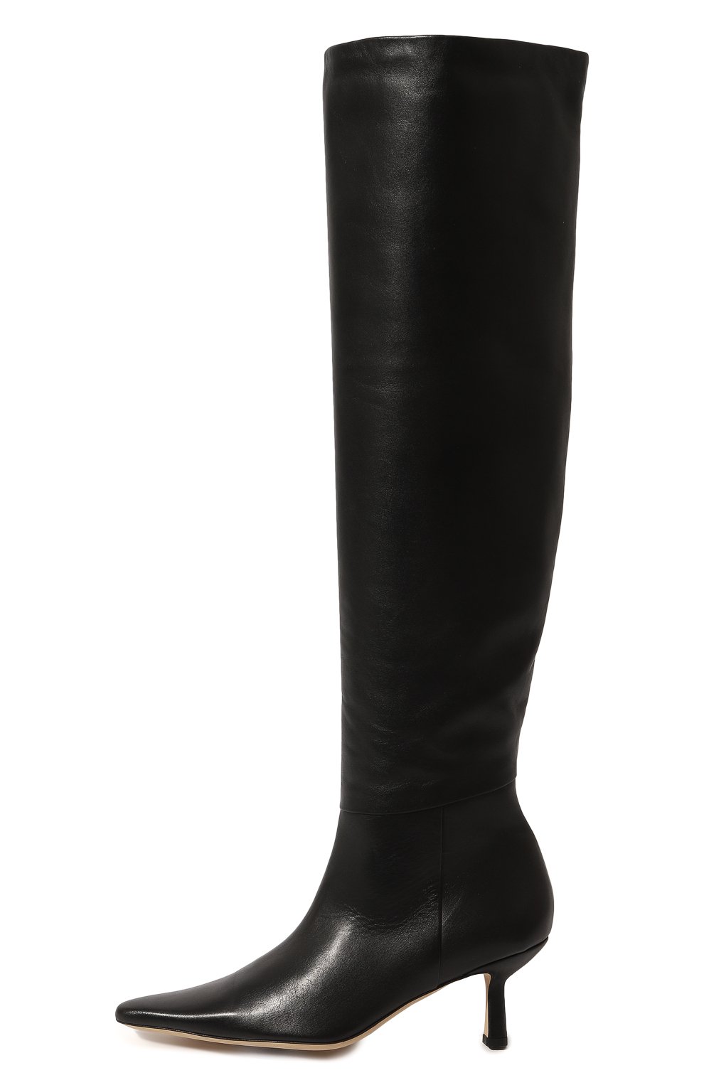 Кожаные ботфорты BY FAR, арт. 23CRMEHDBLNAP, фото 4