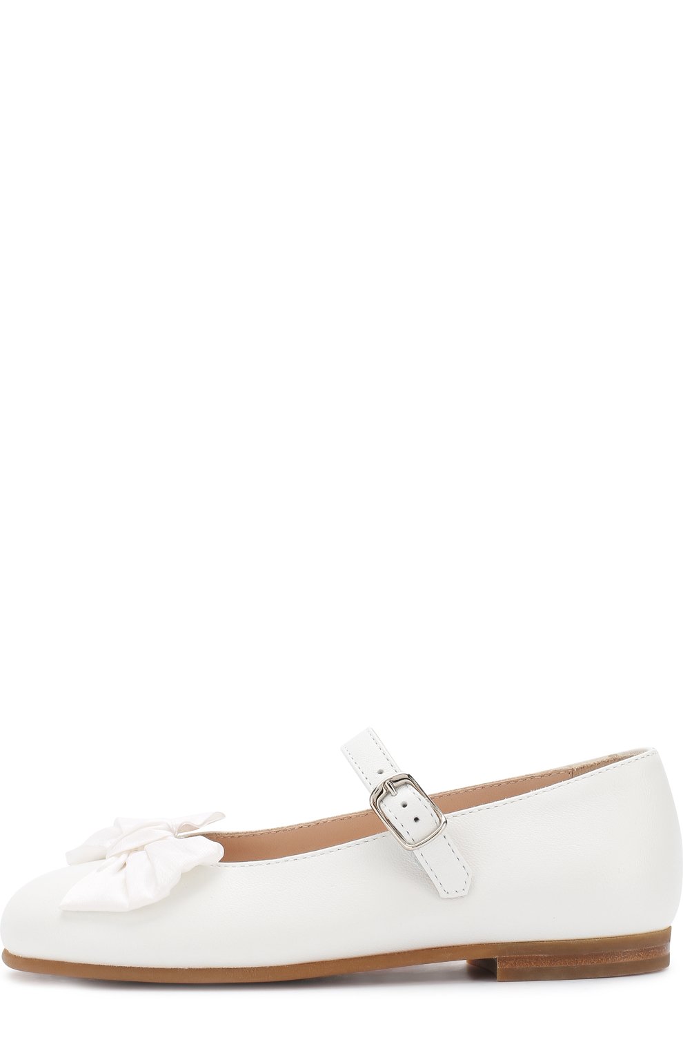 Кожаные туфли с бантом на ремешке IL GUFO, арт. G247/VITELL0 NAPPAC0/27-30, фото 2