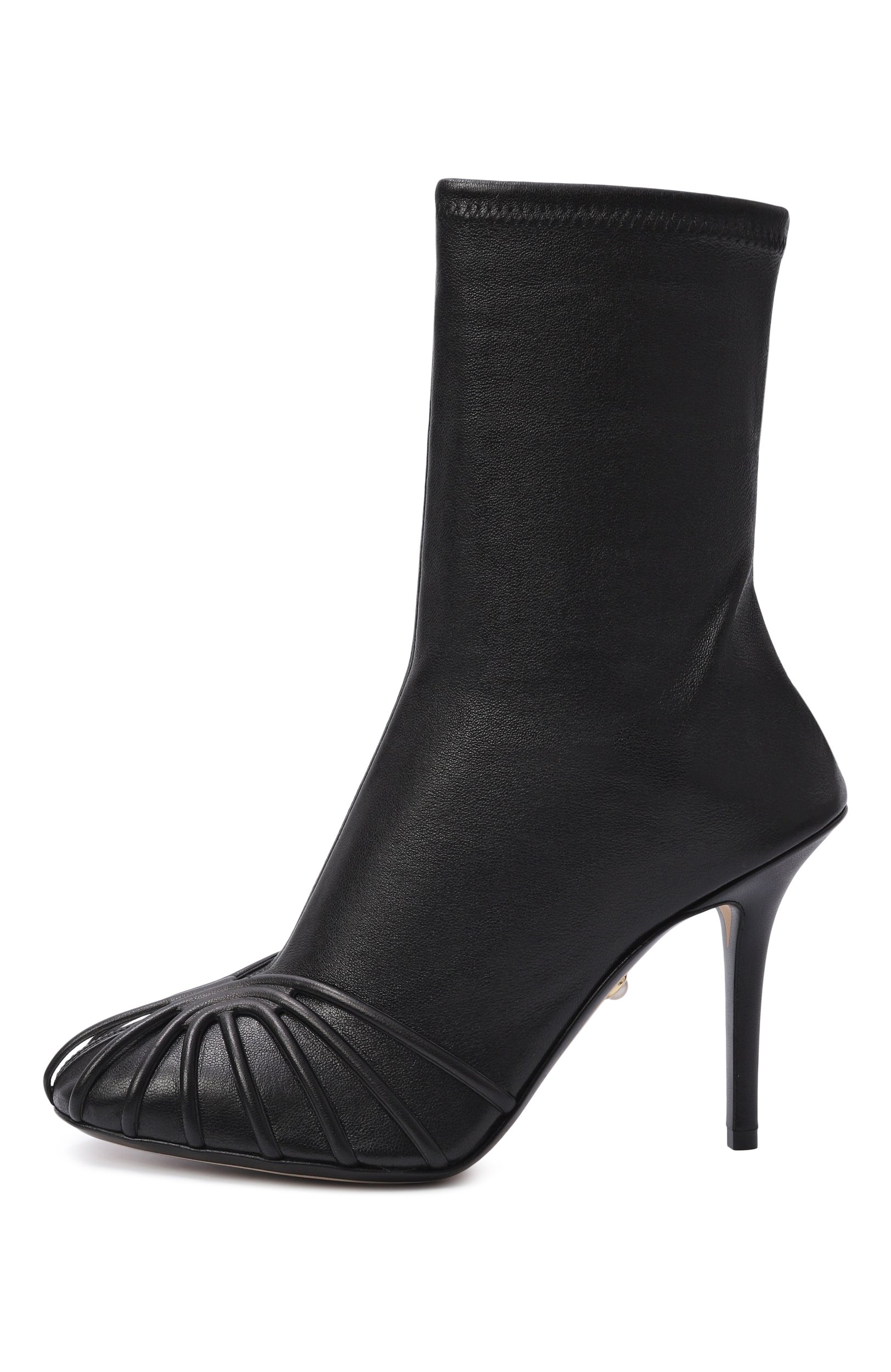 Кожаные ботильоны karen 95 ALEVI MILANO, арт. L26S7004.R.1044997/NAPPA STRETCH, фото 4