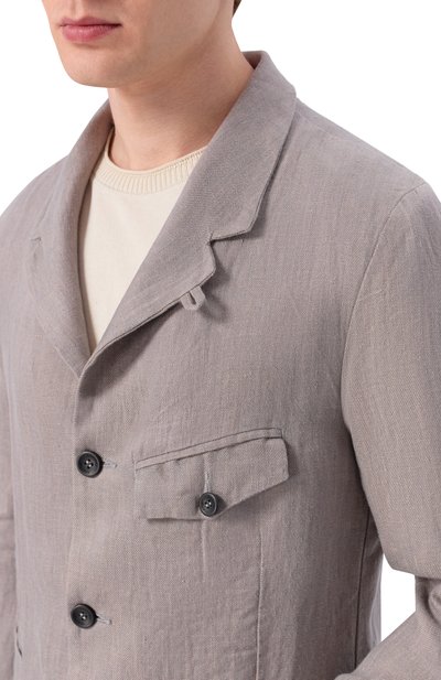 Льняной пиджак HANNES ROETHER, арт. PAR32D0NE.6048, фото 5