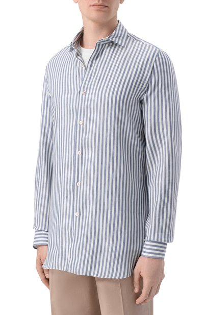 Рубашка изо льна и лиоцелла FINAMORE 1925, арт. GAETE 1 LUIGI Z L/P6044, фото 3