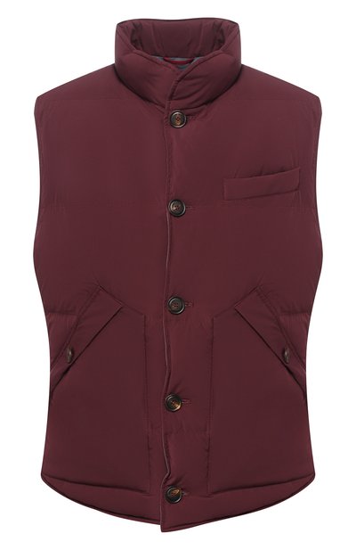 Пуховый жилет на пуговицах с воротником-стойкой BRUNELLO CUCINELLI, арт. ML4911381, фото 1