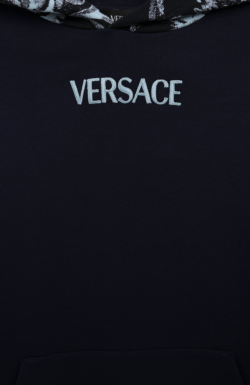 Хлопковое худи VERSACE, арт. 1013833/1A09716/8A-14A, фото 3