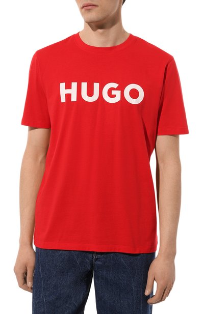 Хлопковая футболка HUGO, арт. 50467556, фото 3