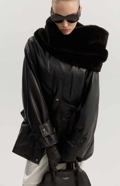 Меховой шарф-снуд из овчины TOTEME, арт. 254-WSC0123-LE0165, фото 5