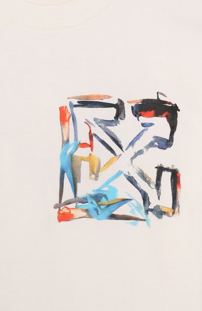 Хлопковая футболка OFF-WHITE, арт. 0BAA002S25JER00C/4-12, фото 3