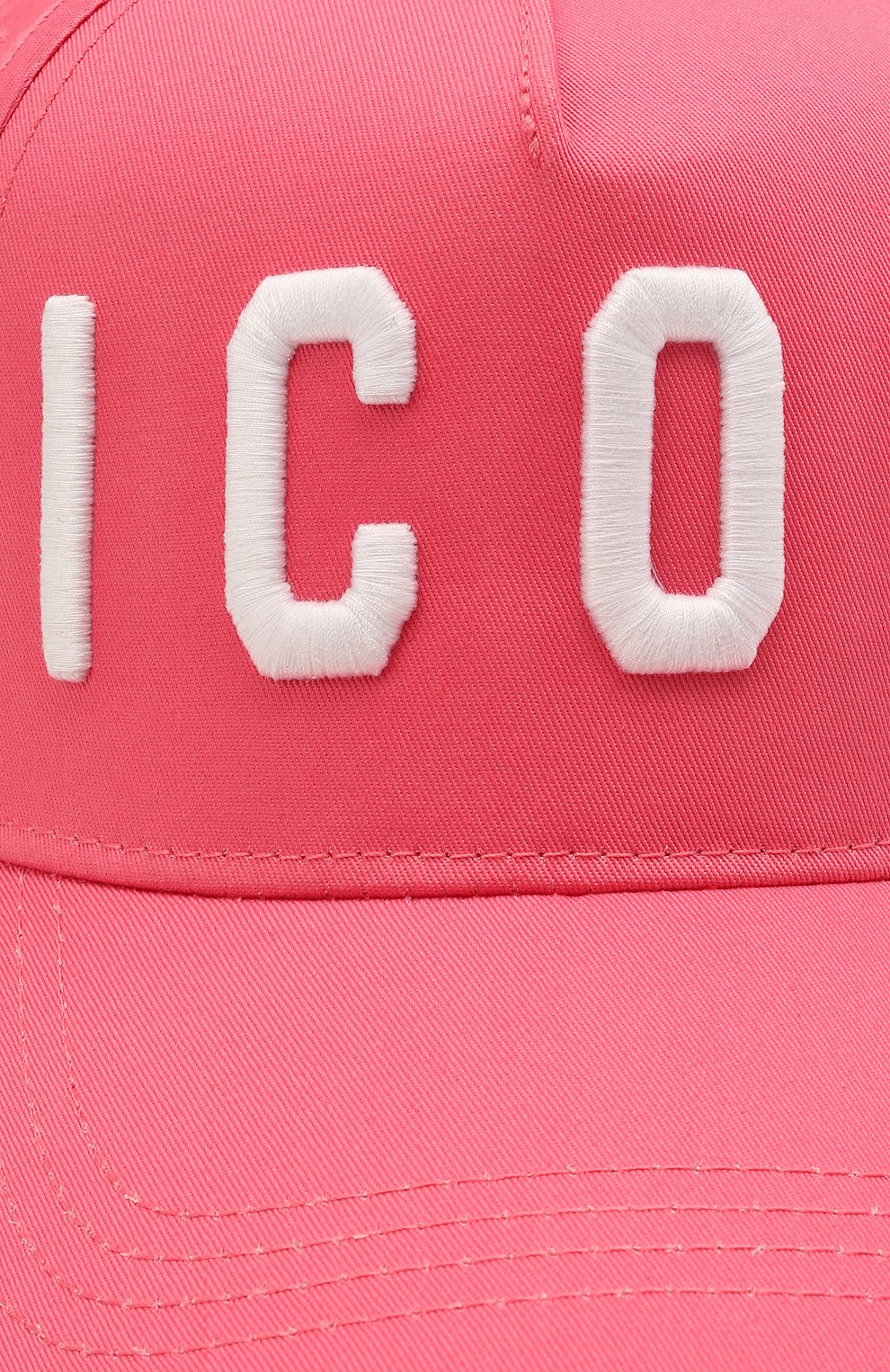 Хлопковая бейсболка DSQUARED2 розового цвета по цене 16500 руб., арт. BCW4001 05C00001, фото 3 Хлопковая бейсболка DSQUARED2, арт. BCW4001 05C00001, фото 3