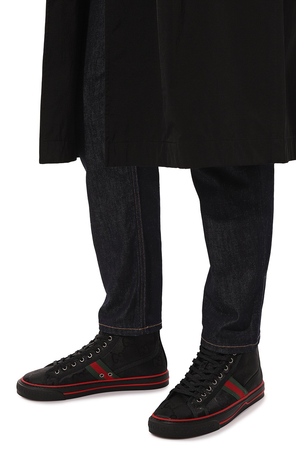 Текстильные кеды gucci tennis 1977 GUCCI, арт. 628717 H9H80, фото 3