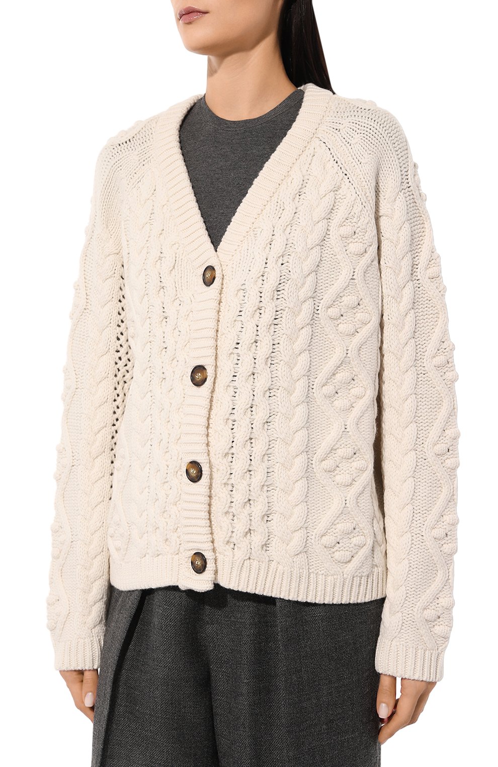 Кардиган из шерсти и кашемира LOULOU DE SAISON, арт. KUMA, фото 3