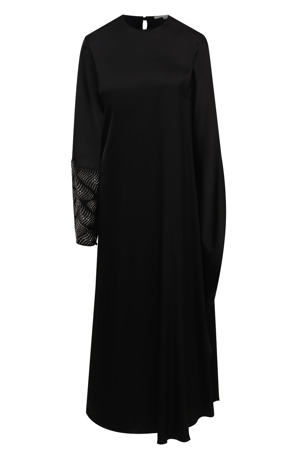 Платье из вискозы STELLA MCCARTNEY черного цвета по цене 219500 руб., арт. 602312/SPA32, фото 1 Платье из вискозы STELLA MCCARTNEY, арт. 602312/SPA32, фото 1