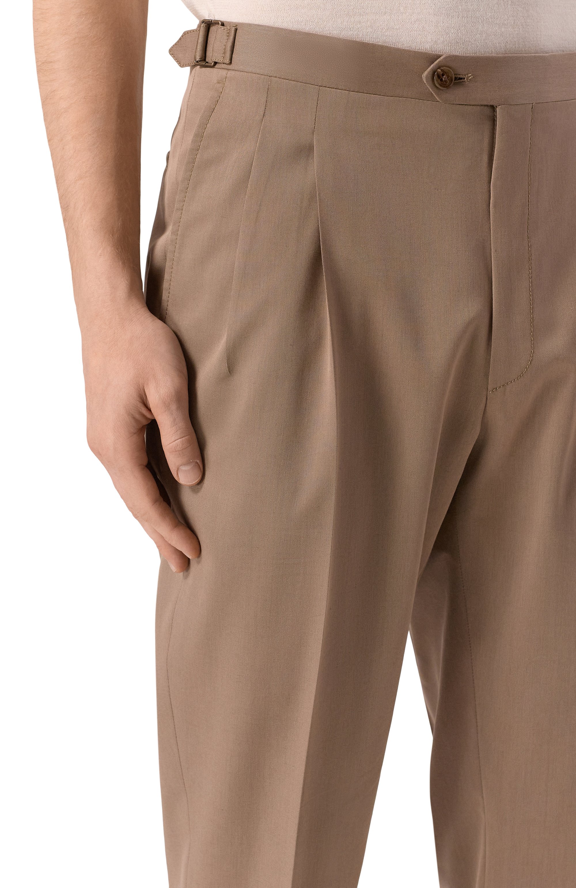 Брюки из шерсти и хлопка CORNELIANI, арт. 274L21/2714201, фото 5