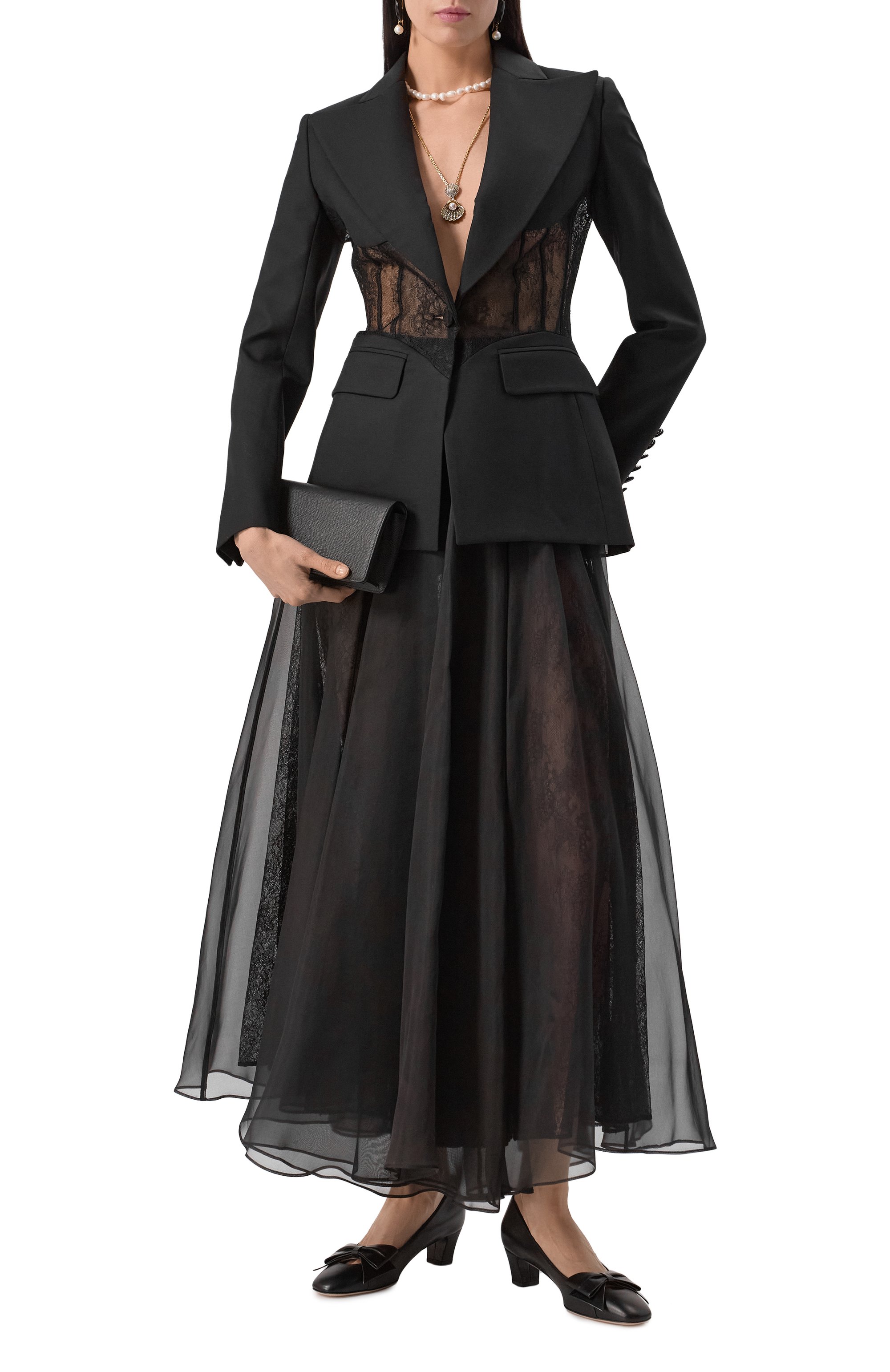 Шелковая юбка NINA RICCI, арт. 25PCJU020/SE0789, фото 2