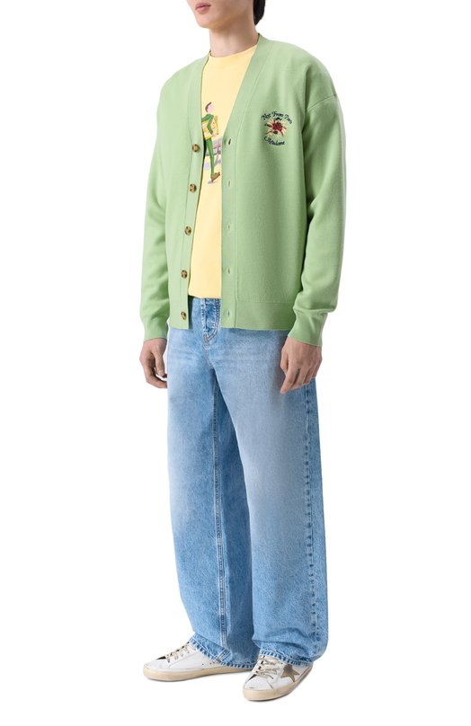 Шерстяной кардиган Drole De Monsieur J-CA166-W0007-0L Зелёный  J-CA166-W0007-0L Фото 2