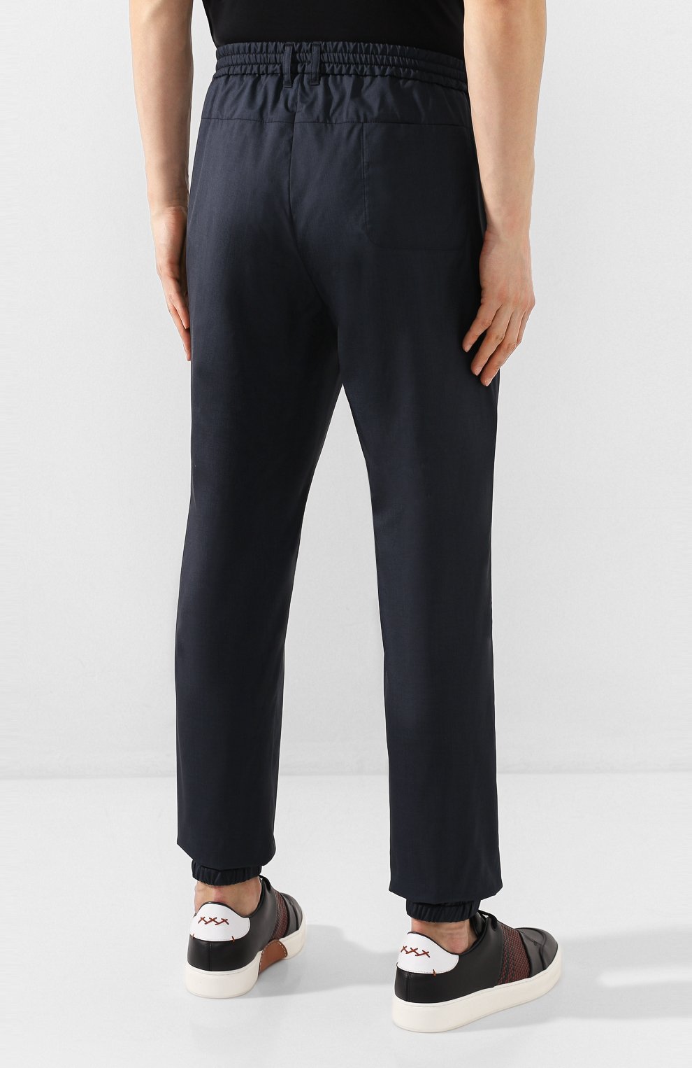 Джоггеры из смеси шерсти и шелка KITON, арт. UFPPZJ07S76, фото 4