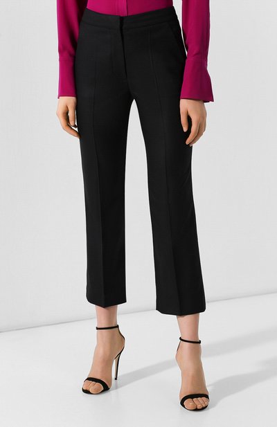 Шерстяные брюки STELLA MCCARTNEY черного цвета по цене 42400 руб., арт. 529866/SGB07, фото 3 Шерстяные брюки STELLA MCCARTNEY, арт. 529866/SGB07, фото 3
