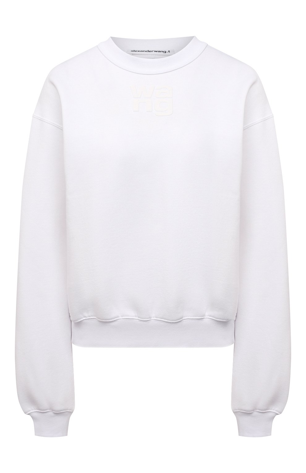 Хлопковый свитшот ALEXANDERWANG.T белого цвета по цене 26200 руб., арт. 4CC3211285, фото 1 Хлопковый свитшот ALEXANDERWANG.T, арт. 4CC3211285, фото 1