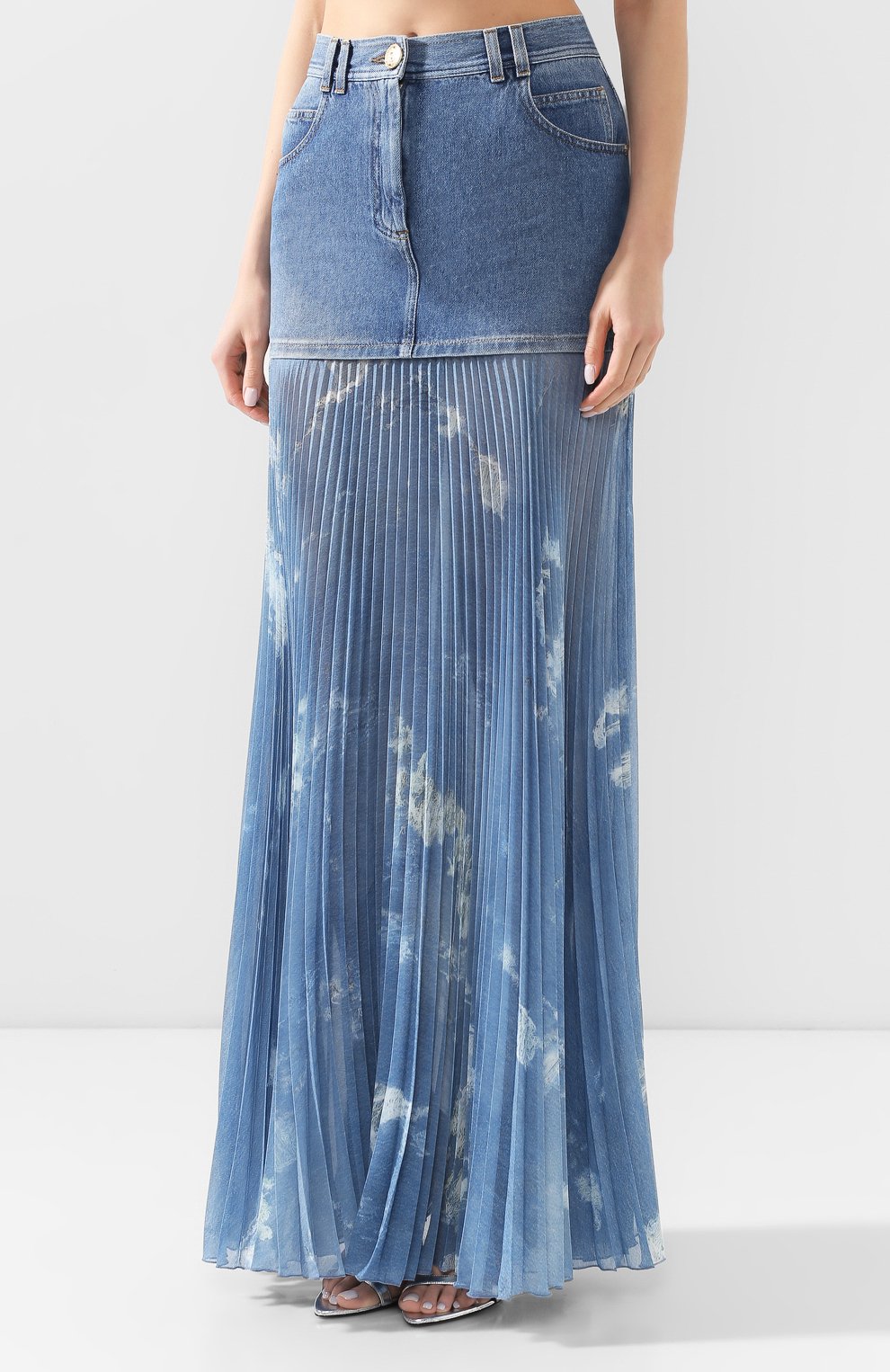 Джинсовая юбка BALMAIN, арт. TF14708/D018, фото 6