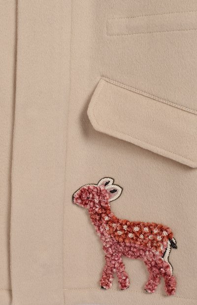 Шерстяная парка с меховой отделкой YVES SALOMON ENFANT, арт. 20WEM006XXCD01/14, фото 3