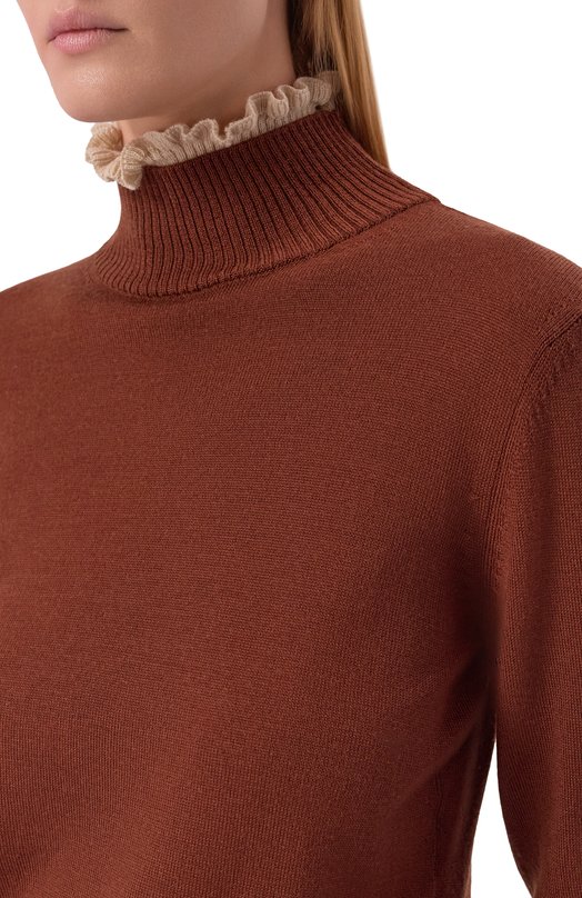 Шерстяная водолазка Undercover UC2E8901 Коричневый  UC2E8901 Фото 5